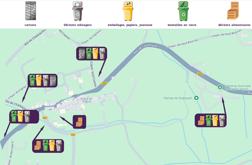 Déchetterie, tri, compostage à la Palud sur Verdon